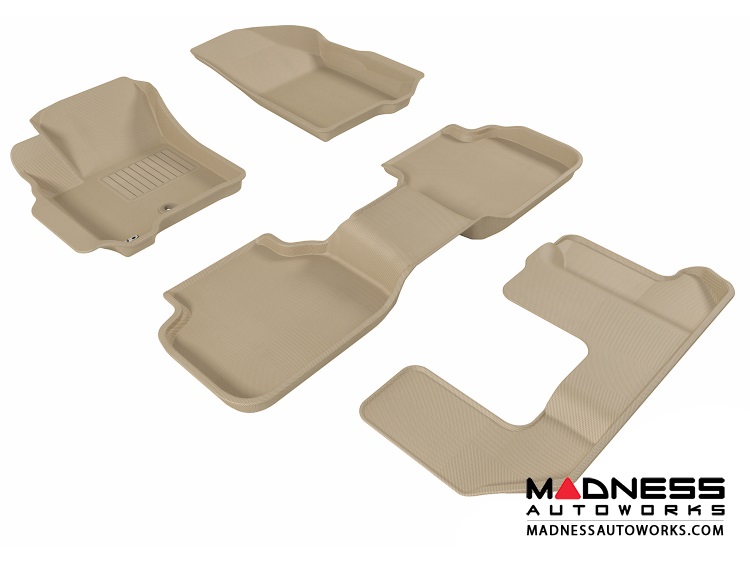 Dodge Journey Floor Mats (Set of 4) Tan by 3D MAXpider